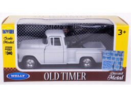 Welly Chevy Stepside Tow Truck  (1955) 1:34 bílý